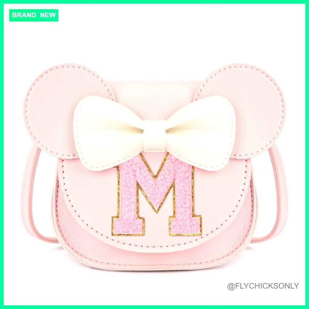 Faux Leather Coin Purse with Adjustable Strap for Toddler Girls